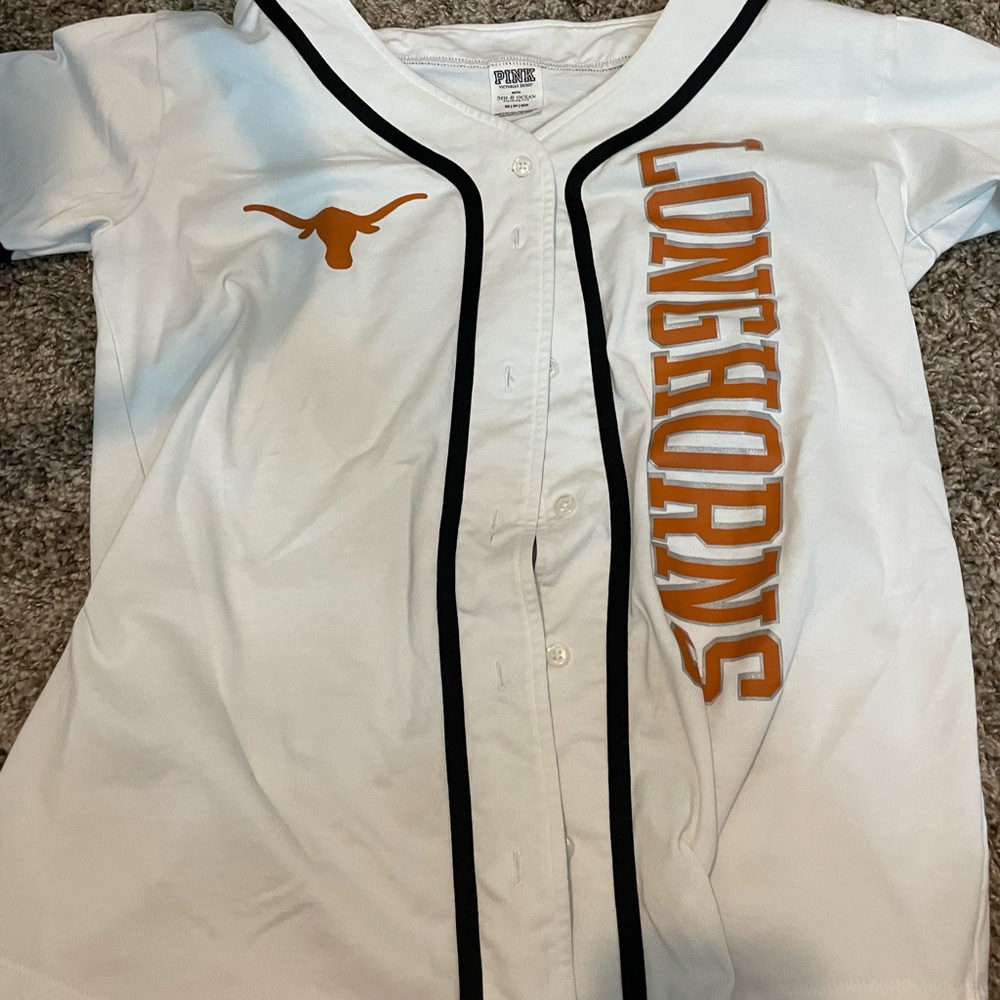 baseball style longhorn jersey